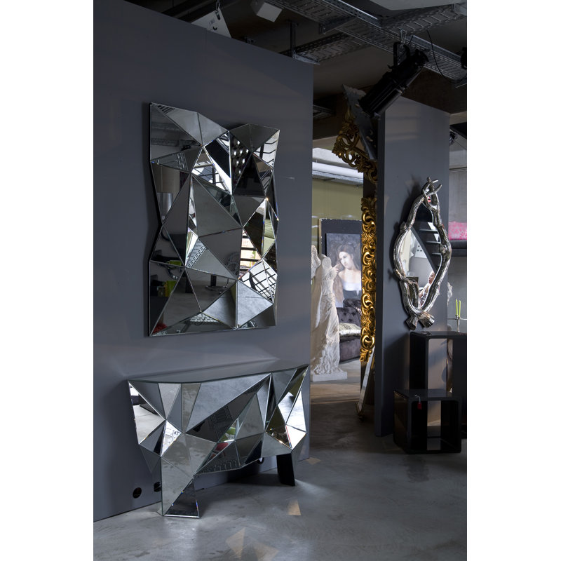 Prisma Wall Glass Mirror, 140 H x 105 W x 12 D