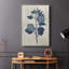 Fleurs pressées bleu marine - Cavas enveloppés de galerie-2116772868