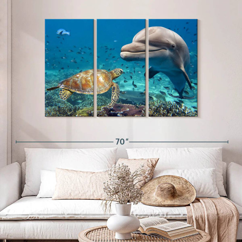 Brampt Sea Life Friendship, 32" H x 50" W