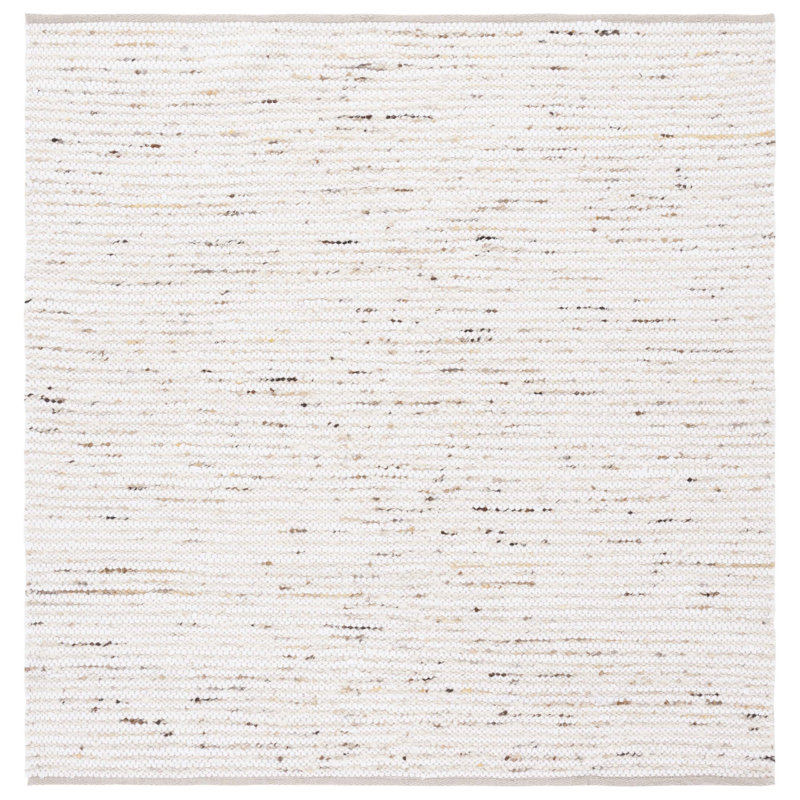 Keno Area Rug in Ivory/Gold, Square 6'