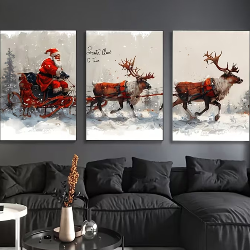 3 Piece Wrapped Canvas Print