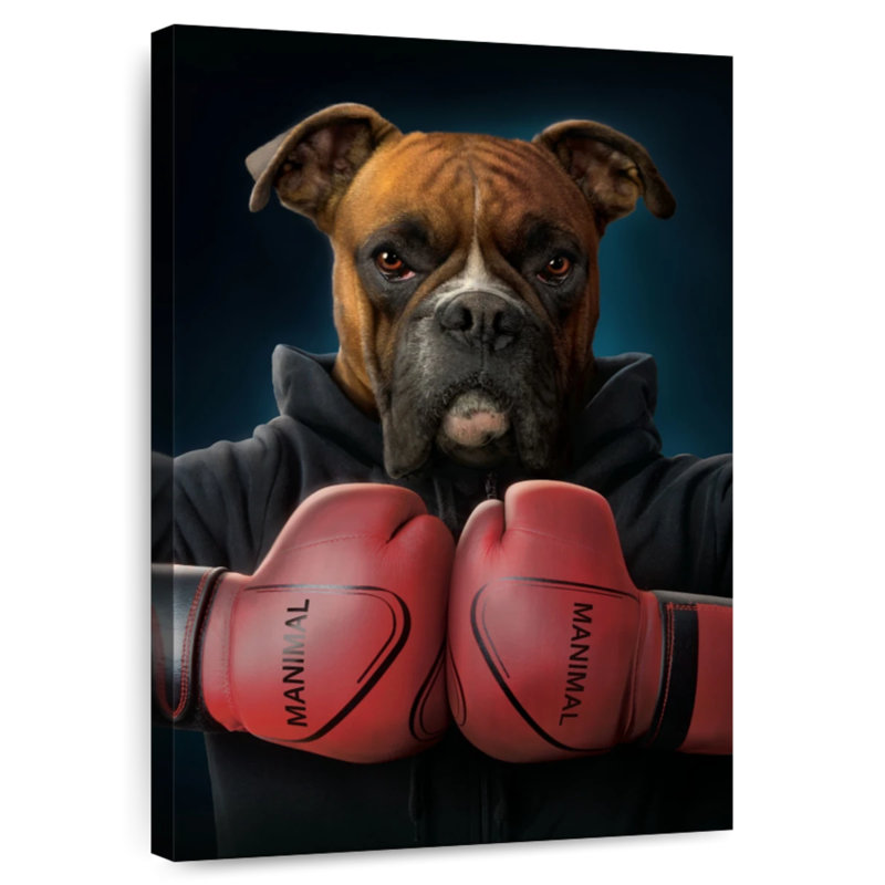 Brampt Boxer Dog, 24" H x 16" W