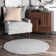 Handmade Braided Wool Light Gray Rug
