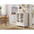 Storage Cabinet with Double Glass Doors and Drawer-569628184