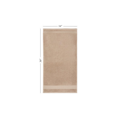 Serviette 4 pièces Ozxilek 16 x 30 575 g / m² - 100% coton turc, velours doux de luxe, séchage rapide et absorbant, résistant à la décoloration, serviette en coton confortable
