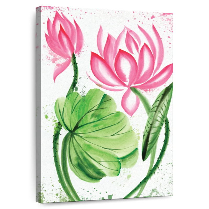 Harnek Blooming Lotus Flowers, 45" H x 30" W