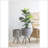 Set Of 2 Metal Planter Stand,Round Galvanized Grey Farmhouse Planter