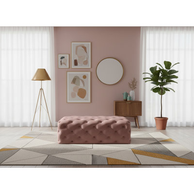Paz Velvet Ottoman