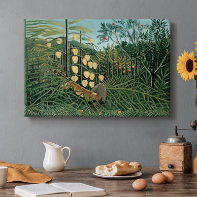 Combat entre un tigre et un buffle - Henri Rousseau - Toile tendue avec châssis - 1908