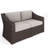 Martha Stewart Bedford Outdoor Modular Rattan Wicker Loveseat With All-Weather Cushions-109713892-109713893