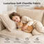 Canapé modulaire surdimensionné à deux places en chenille avec pouf amovible et assise profonde-804531040
