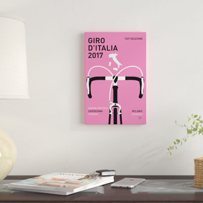 «Giro d'Italia 2017 Minimal» par Chungkong, reproduction sur toile tendue