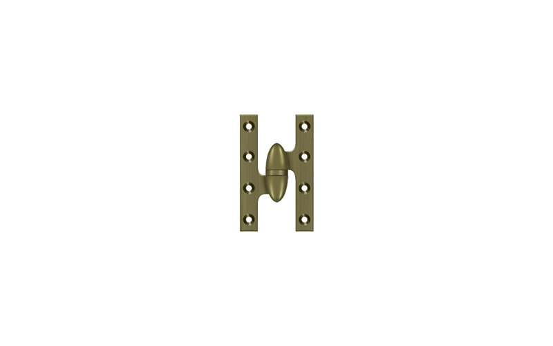 Hinge, Left Hand, Antique Brass