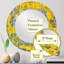 «Yellow Meets Gray Abstract Art I» - Miroir mural moderne-665722151