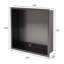 Niche encastrée rectangulaire en acier inoxydable de 12 po x 12 po H 12 po x 12 po-93509043