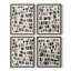 «Chalk and Flint I», reproduction encadrée - ensemble de 4-1664590555-1664590552