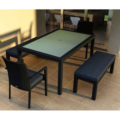 Ensemble repas 5 pièces avec coussins Subrern