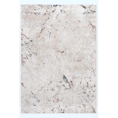 2x8 Multi Contemporary Runner Rug, Modern Hallway Carpet with Non Shedding Low Pile Design