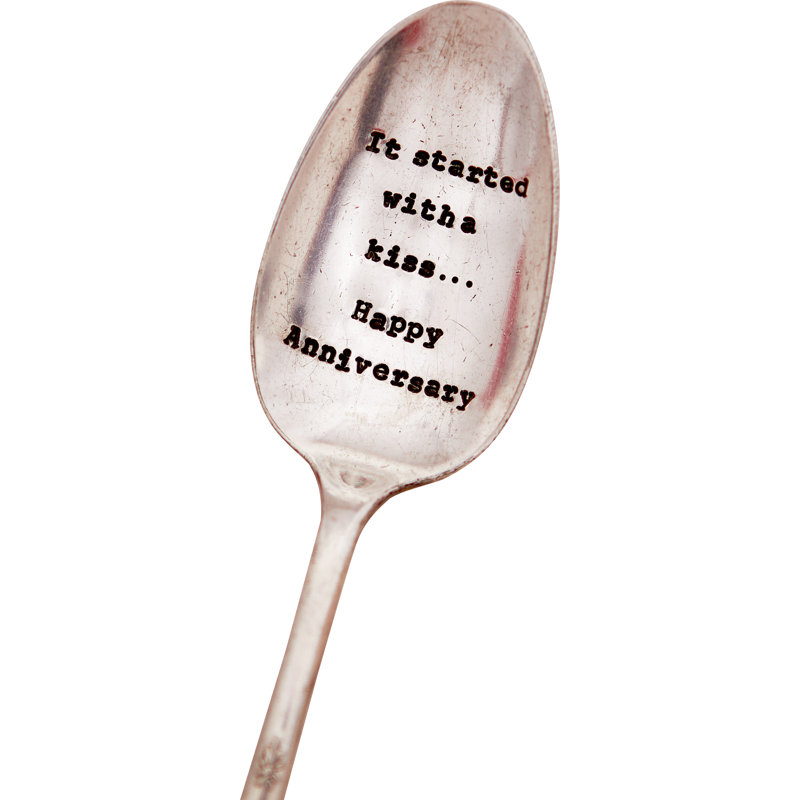 Kirkby It Started With A Kiss? Happy Anniversary Dessert Spoon