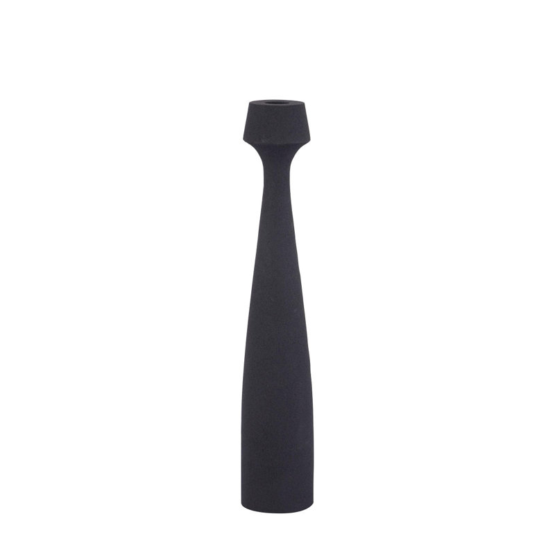 Aluminium Candelabra, Black, 33cm H x 6cm W x 6cm D