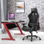 Fauteuil de jeu ergonomique avec soutien lombaire avec appui-tête et accoudoirs réglables-56547204