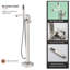 Robinet de baignoire à fixation au sol à poignée simple Calder-61901566