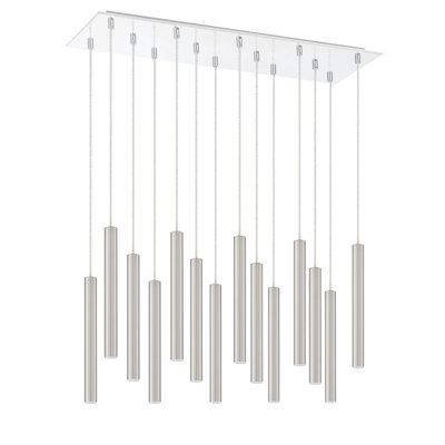 Luminaire suspendu cylindrique à DEL 14 lumières Bowning