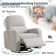 Reiby 36" Modern Upholstered Boucle Fabric Swivel and Rocker Glider Recliner