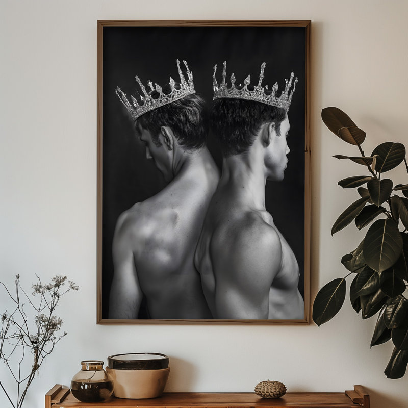 Elegant Decorative Framed MDF Painting, 13.8 x 18.5 x 0.1 inches | 100% MDF with 3 mm Thickness, 100% Pine Wood Frame | UV Printed Artwork for Stylish Home Decor, Perfect for Living Room or Office