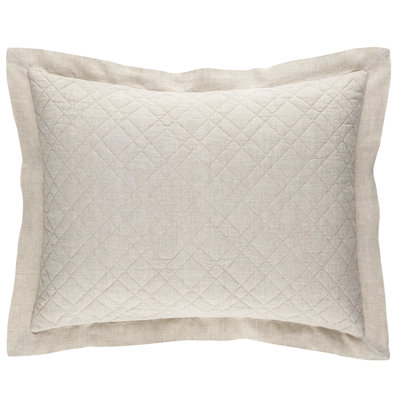 Washed Linen Quilted Sham