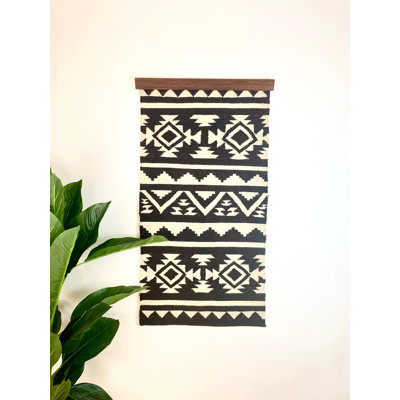 Tapis noir bohémien