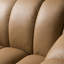 Ekwok - Chaise moderne en cuir brun clair