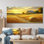 «Countryside Golden Harvest Fields II - campagne, décoration murale en métal, impression d'art en métal champêtre