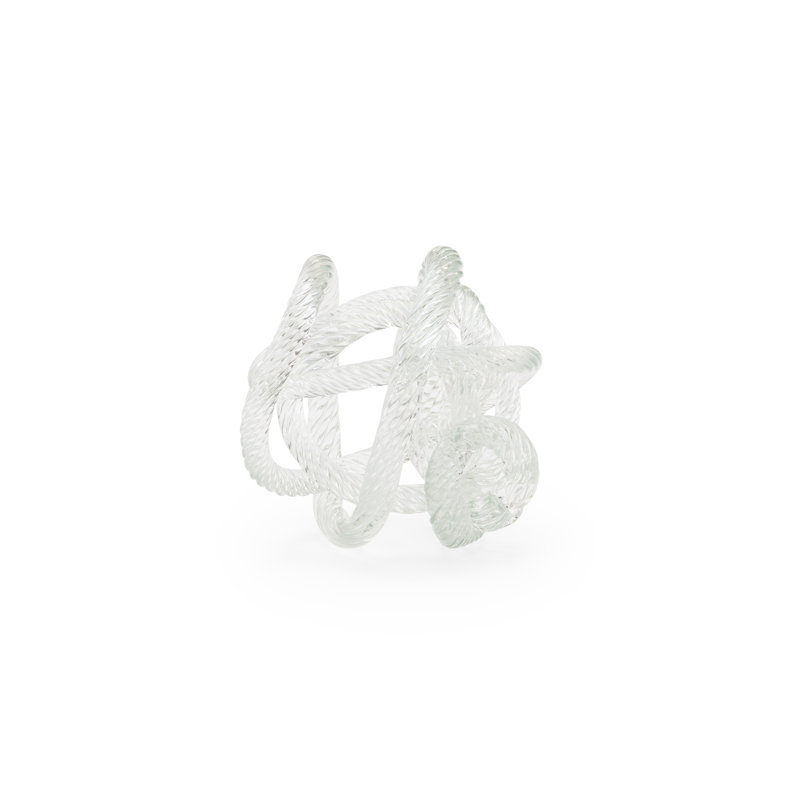 Glass Love Knot Sculpture