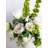 White Rose and Hydrangea Silk Flower Arrangement
