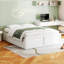 Structure de lit plateforme en bois avec 6 tiroirs-4890585