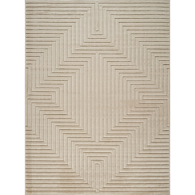 Syier In- & Outdoor Scandi Modern Beige Area Rug