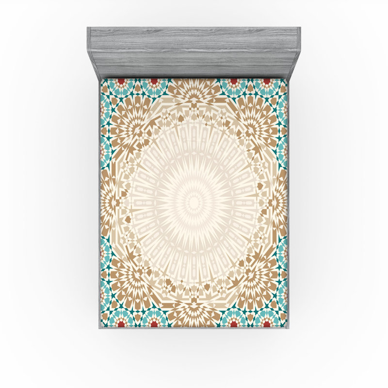 Multicolore Ambesonne, Drap-housse de taille très grand californien