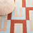 Nickonovitz Hand Tufted Wool/Cotton Geometric Rug in Light Blue/Rust-679581223