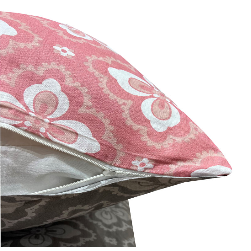 Bed Linen Set, Pink/Grey