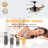 48 Inch Ceiling Fans With Lights And Remote Control, Black, Cage Design, 6-Speed DC Motor, Light Kit Included