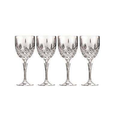 Ashlyn Ashford 11 oz. Crystal Glassware Set (Set of 4) Rosdorf Park