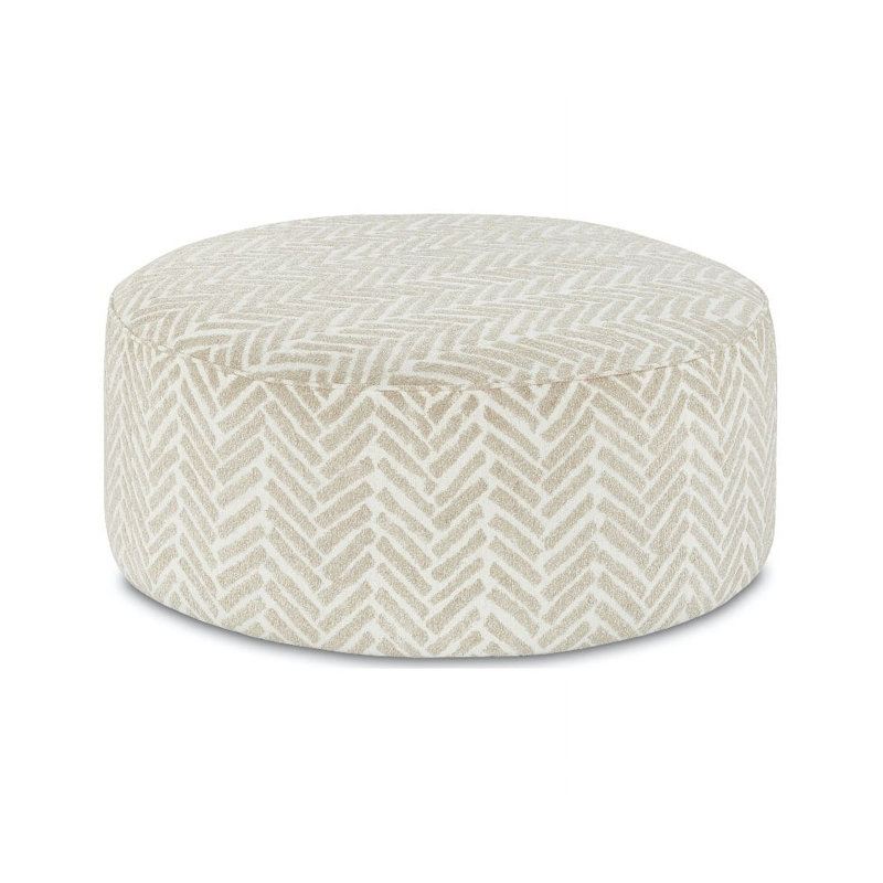39.5" W Transitional Ottoman, Line Multi