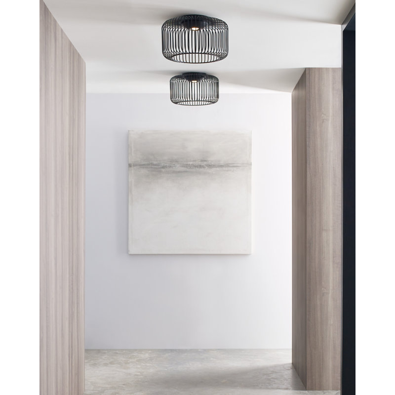 Kai 1 - Light LED Flush Mount, Nightshade Black