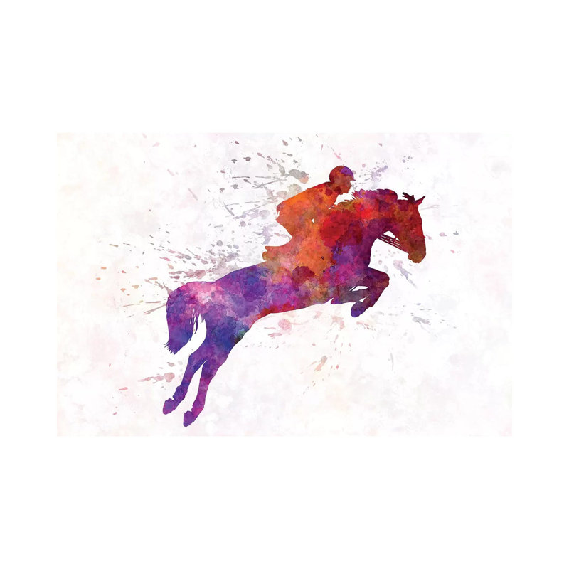 Horse Show I by Paul Rommer - Wrapped Canvas Painting, 20.32cm H x 30.48cm W x 1.91cm D