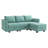Manusite L-Shaped Modular Sectional Upholstered Couch With Storage Seat-805055981