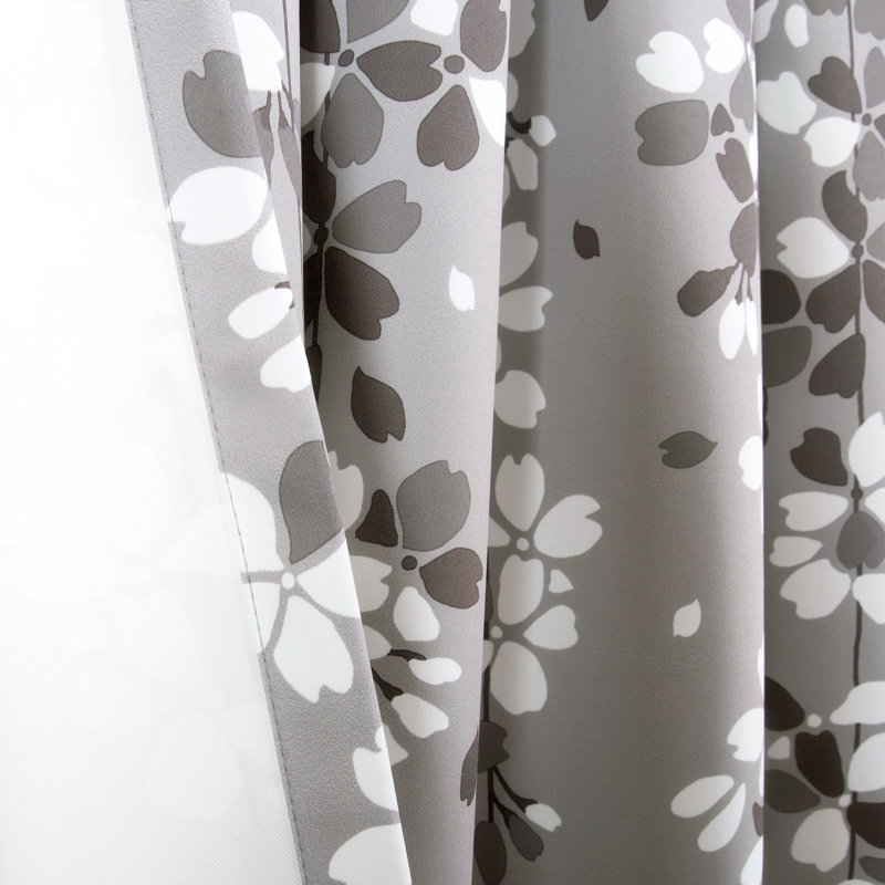 Weeping Flowers Room Darkening Pair, , 52" W x 84" H
