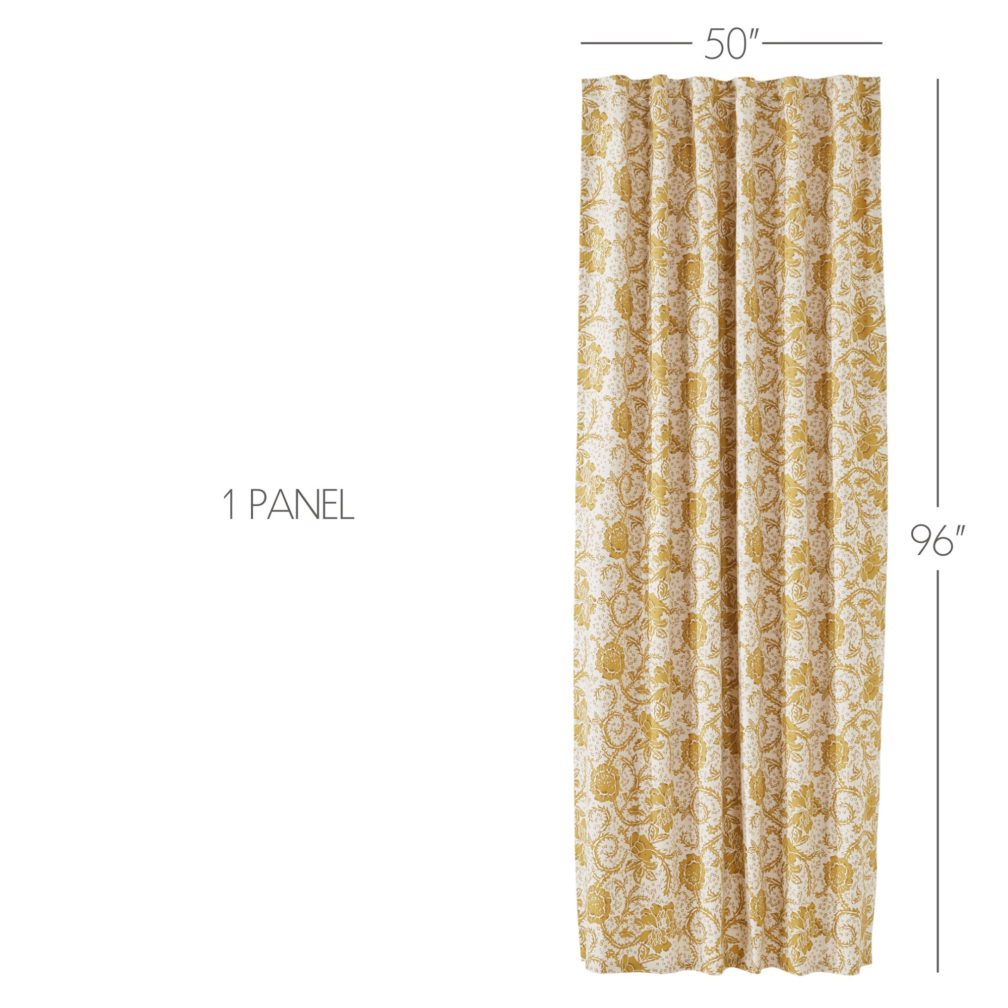 Room Darkening 100% Cotton Curtain, 50" W x 96" L