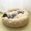 Almaguer Calming Round Donut Plush Dog Cuddler Bed-2034641094-2031980354