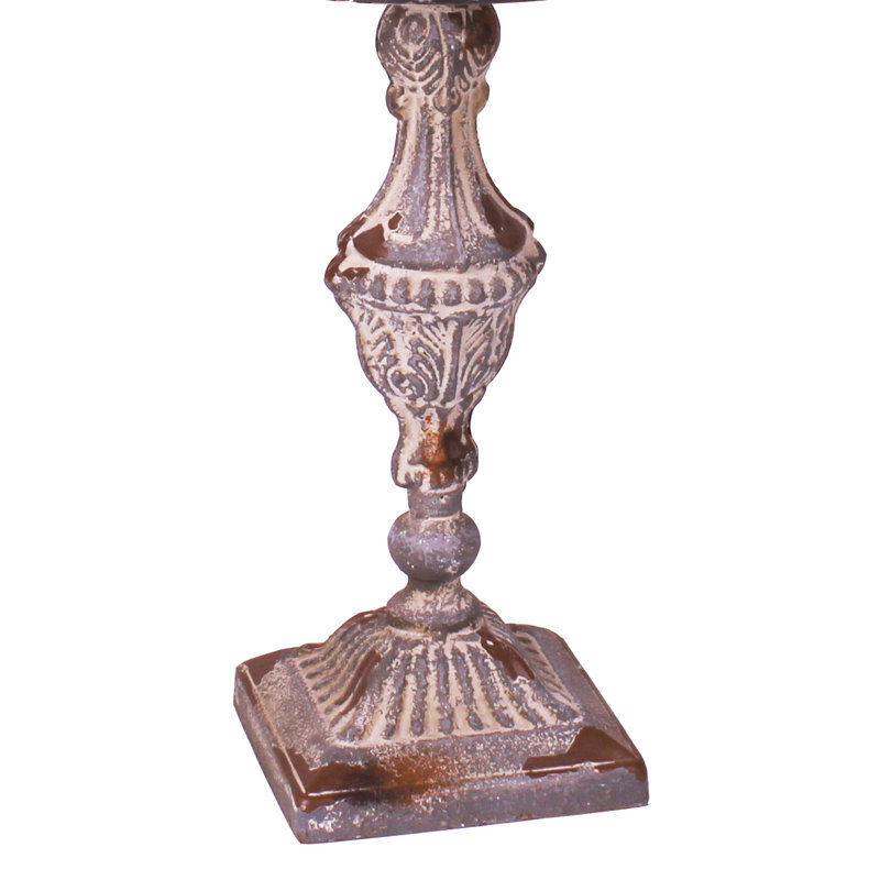 Nostalgia 19.5'' H Metal Tabletop Candlestick